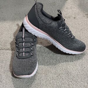 Athletic Works Women's Charcoal and Pink Sneakers